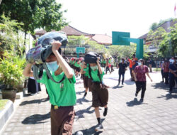 Simulasi Evakuasi Mandiri Gempabumi dan Tsunami Siswa SMP Negeri 3 Kuta Selatan