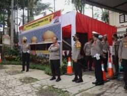 Kapolda Jabar Di dampingi Kapolres Cianjur Cek Kesiapan Pos Pam