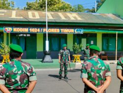 Jam Komandan Kepada Anggota Kodim 1624/Flotim,beserta Anggota ASN.