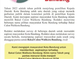 Poling Bakal Calon Walikota Bandung