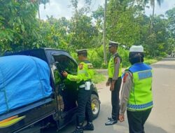 Sat Lantas Polres Flotim Laksanakan Operasi Zebra Turangga Hari ke 7 Di Kecamatan Wulanggitang