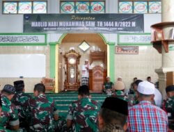 KODIM 0608/CIANJUR GELAR PERINGATAN MAULID NABI MUHAMMAD SAW 1444 H/2022
