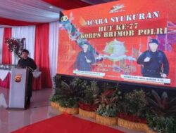 HUT Ke-77 Korps Brimob Polri, Kapolda Jambi Minta Brimob Terus Berikan Inovasi Terbaik Bagi Kemajuan Polri