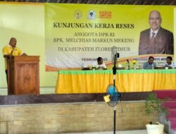 Kungker Ke Flotim, Melchias Mekeng Dukung Kader Partai Golkar Untuk Calon Bupati Di Pilkada 2024.