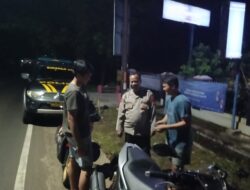 Jaga Kondusifitas Bulan Ramadhan, Unit Samapta Polsek Sukahaji Gelar Patroli Malam