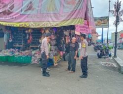 Patroli Ke Pasar Dan Terminal Cikijing, Ps. Panit Samapta III Polsek Cikijing Sampaikan Himbauan Kamtibmas