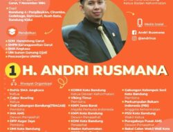 Propile H Andri Rusmana Calon Anggota DPRD Kota Bandung Dapil 4 Muda Merakyat Bersahabat