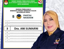 Dra.Ani Sumarni Caleg DPRD Kota Bandung Dapil 6 Dari Partai Nasdem Gerakan Perubahan