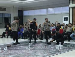 Kapolda Kalbar Laksanakan Geladi Posko Dalam Rangka Menghadapi Perubahan Eskalasi Situasi Kamtibmas