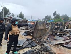 TKP Pembakaran Kios dan Sekolah di Paniai