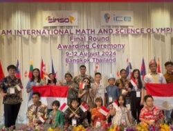 Kontingen Indonesia Sabet Sejumlah Medali pada Siam International Math and Science Olympics (SIMSO)