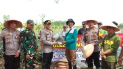 Dukung Program Ketahanan Pangan Nasional, Polisi Bantu Alat Pertanian di Lampung Timur