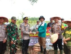 Dukung Program Ketahanan Pangan Nasional, Polisi Bantu Alat Pertanian di Lampung Timur