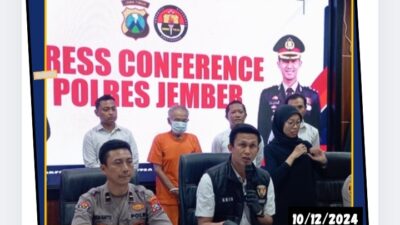 Polres Jember Berhasil Menangkap Tersangka Penyebab Tewasnya Wanita Paruh Baya di Tanggul