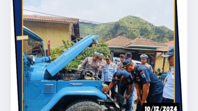 Jelang Nataru Polres Probolinggo Ramp Check Kendaraan Wisata Pastikan Keamanan Wisatawan Bromo*