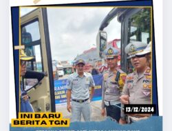 Bersama Dishub Satlantas Lakukan Ramp Check Kendaraan Jelang Nataru