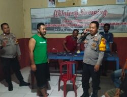 TINGKATKAN KEAMANAN LINGKUNGAN, ANGGOTA POLSEK MAJALENGKA KOTA GELAR PATROLI MALAM DI BLOK MARGAMULYA