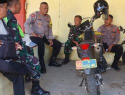 Kasubsektor Sindang Polsek Sukahaji dan Bhabinkamtibmas Laksanakan Patroli Gabungan Bersama Babinsa di Wilayah Kecamatan Sindang