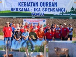 IDUL ADHA 1446 H ” SPENSANGI” Ikatan Alumni SMPN 1 Lebakwangi, Kuningan Kurban 4 Ekor Sapi