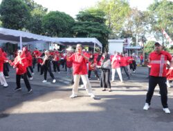 Sambut HUT Ke 80 RI Seluruh Kanwil Kemenag Jabar Memeriahkan  Senam Dan Lomba