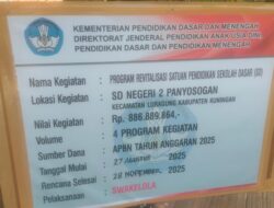 Investigasi Wartawan Disoal Pekerja Proyek Revitalisasi SD 2 Negeri Panyosogan, Luragung Kabupaten Kuningan Jawa Barat