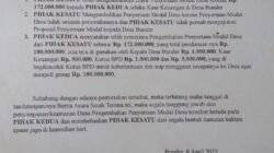 Ada Apa??? BUMDes Mandiri Sejahtera Kembalikan Penyertaan Modal Rp172 Juta ke Pemdes Bunder, Cidahu – Kuningan