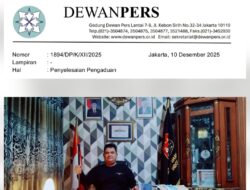 KabarSBI.com Terima Surat Penyelesaian Pengaduan dari Dewan Pers, Redaksi Resmi Sampaikan Jawaban Lengkap