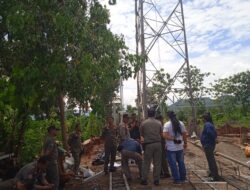 Dihentikan Sementara : Aktivitas Pembangunan Menara BTS Di Desa Pajawankidul, Lebakwangi Kabupaten Kuningan Jawabarat