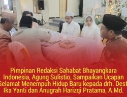 Selamat Menempuh Hidup Baru Disampaikan Pimred SBI Agung Sulistio Untuk drh. Desti Ika Yanti dan Anugrah Harizqi Pratama, A.Md.