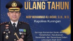 Selamat Ulang Tahun ke 43 AKBP Muhammad Ali Akbar S.I.K M.S.I, Kapolres Kuningan Jawabarat