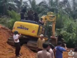 Luthfi Pidana Murni Porak porandakan lahan Swasembada Pangan Riau Dusun IV Plambayan Desa Kotagaro Kec Tapung Hilir Kabupaten Kampar.