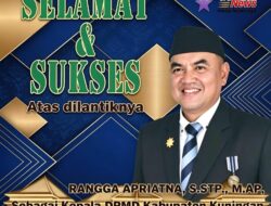 Rangga Apriatna Resmi Dilantik Sebagai Kepala DPMD Kuningan, Momentum Baru Penguatan Desa Dari Kawasan Cisantana