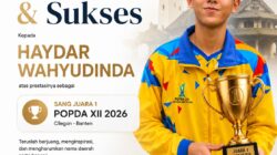 ​Putra Ketua DPD LSM Trinusa Banten, Haydar Wahyudinda, Sabet Juara 1 Pencak Silat Regu Putra di POPDA XII Banten 2026
