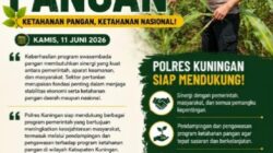 Wujudkan Swasembada Pangan, Polres Kuningan Tekankan Pentingnya Sinergi Lintas Sektor Dan Pemanfaatan Lahan Produktif