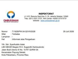 INSPEKTORAT OMBUDSMAN RI TANGGAPI OMBUDSMAN PERWAKILAN RIAU TIDAK LAKSANAKAN UNDANG – UNDANG OMBUDSMAN RI.